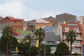 Fototapeta na wymiar Cariño, coastal village with beach in A Coruña. Galicia,Spain
