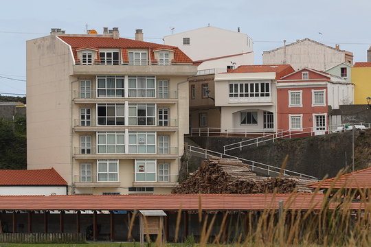 Cariño, coastal village with beach in A Coruña. Galicia,Spain