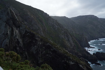 Fototapeta na wymiar Coast of Galicia. Cliffs in Cape Ortegal. Cariño, A Coruna,Spain