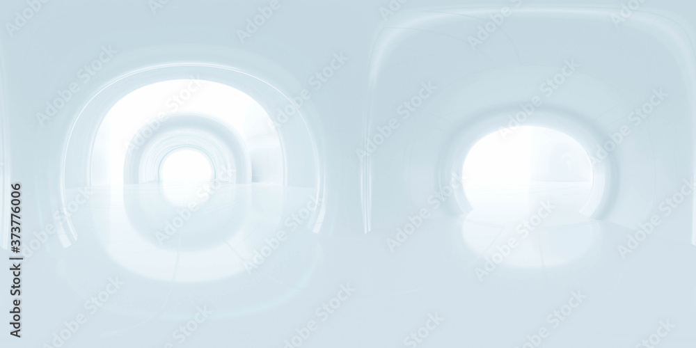 Poster full 360 equirectangular spherical panorama futuristic technology building architecture 3d rendering