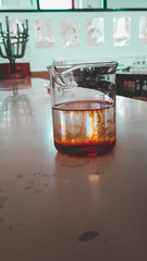 Reacciones qu&iacute;micas en un vaso 