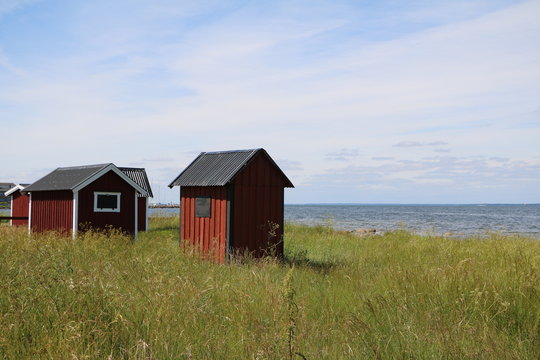 Fishing hut at the island of Oland, Sweden