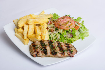 Pollo asado con chimichurri