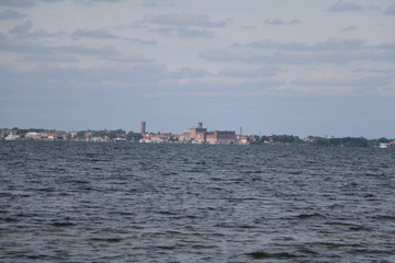 View from Öland Island to Kalmar, Sweden