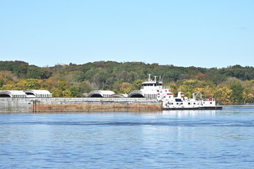Barge on the River