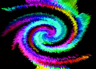 Abstract Colorful Spiral