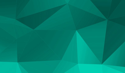 Obraz premium Green gradient Abstract Triangle Background. 3D Triangles. Modern Wallpaper.