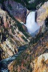 waterfall in the mountains