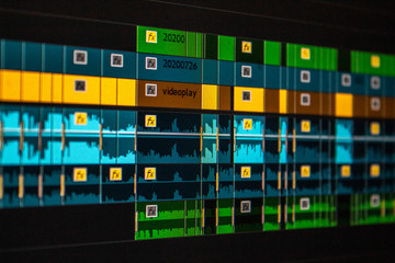 Video Editing Timeline Premiere Pro Color Label