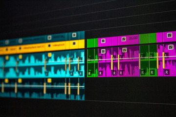 Video Editing Timeline Premiere Pro Color Label