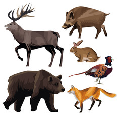 group of animals bundle set icons