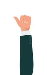 Obraz premium like sign with hand design of People arm finger person learn communication healthcare theme Vector illustration