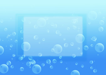 cadre bulle air eau bleu dégradé thalasso bain bulle bien-être