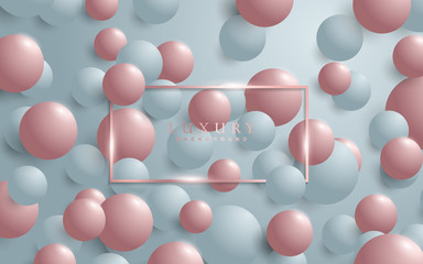 Luxury background design with white and rose golden element decoration. Elegant paper art shape vector layout template for use cover magazine, poster, flyer, invitation, product packaging, web banner