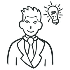 Traditional Doodle. Icons Sketch Hand Made. Design Vector Line Art.