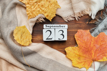twenty third day of autumn month calendar september