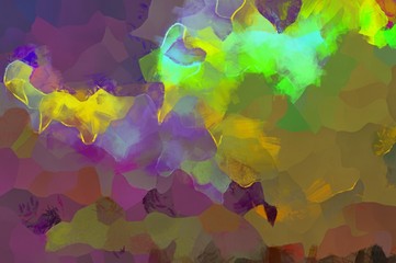 Illustration style background image, abstract pattern, various vibrant colors, oil painting pattern