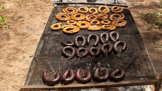 chorizos y morcillas