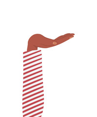 open hand design of People arm finger person learn communication healthcare theme Vector illustration