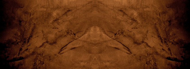Old wall texture cement black brown background abstract dark color design are light with white gradient background.