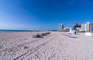 Miami Beach Under Scorching Summer Sky