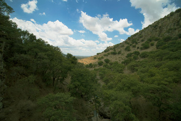 Vista natural de un valle