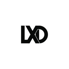 lxd letter original monogram logo design