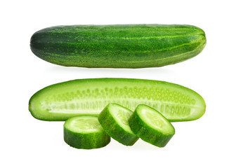 cucumber isolated on white background