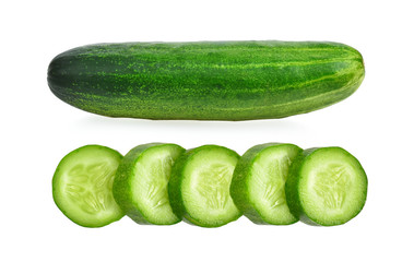 cucumber isolated on white background