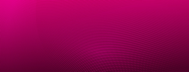 Abstract halftone background of small dots and wavy lines in pink colors