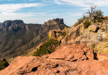 Casa Grande Peak on The Lost Mine Trail, Big Bend National Park,Texas,USA
