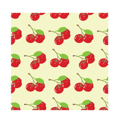 Seamless Pattern with Cherry as Object can be used for gift wrapping, fabric and much more.