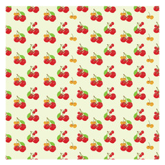 Seamless Pattern with Cherry as Object can be used for gift wrapping, fabric and much more.