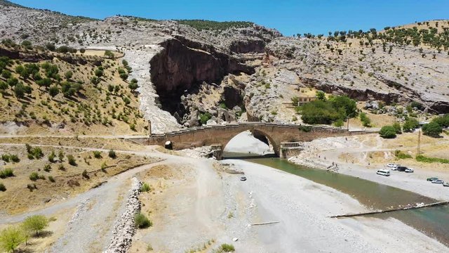 The Severan Bridge is a late Roman bridge located near the ancient city of Arsameia, 55 km north east of Adıyaman in southeastern Turkey. 