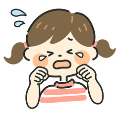 泣く女の子