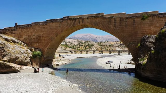 The Severan Bridge is a late Roman bridge located near the ancient city of Arsameia, 55 km north east of Adıyaman in southeastern Turkey. 