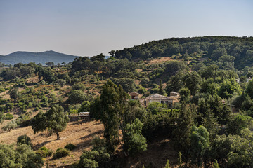 Fototapeta na wymiar Panoramic view in Bnim Mtir Tunisia, North Africa