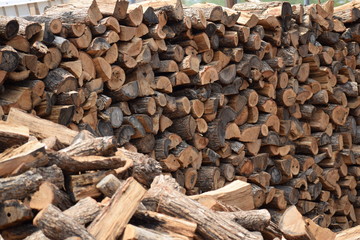 Olive Firewood Stack 