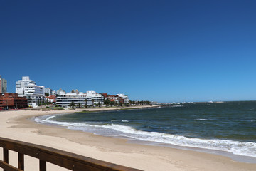 Panoramic view from the edge of Mansa beach