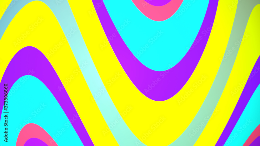 Poster abstract fluid bold wave curve shapes colorful gradient background