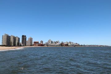 Panoramic view from the edge of Mansa beach