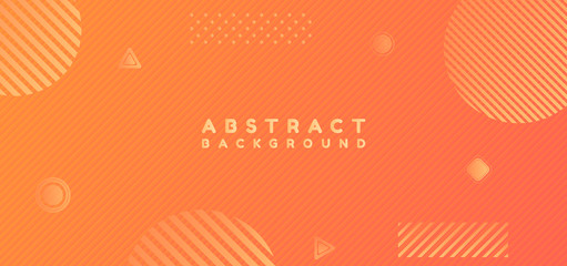Geometric shape modern overlap background design halftone style