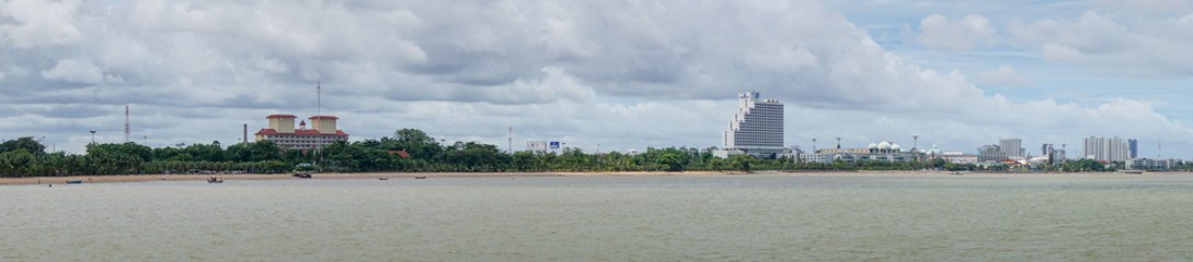 Panoramic view of Pattaya beach