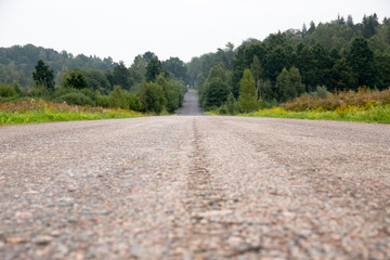 Country side road in summer