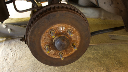 Old Rusty Brake Drum