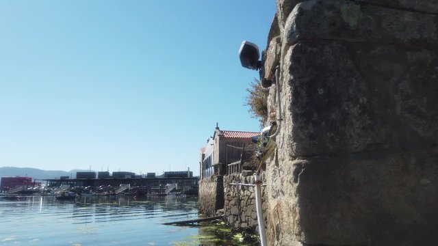 Combarro, beautiful coastal village with horreos. Pontevedra,Galicia,Spain