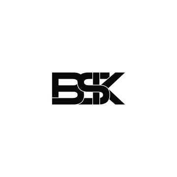 bsk letter original monogram logo design
