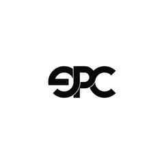 epc letter original monogram logo design