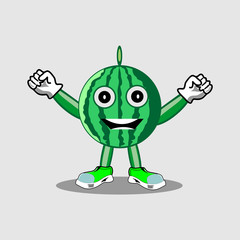 funny cartoon watermelon