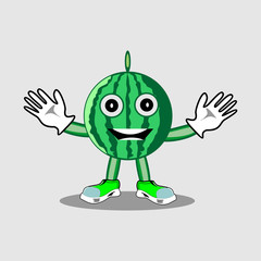 funny watermelon cartoon